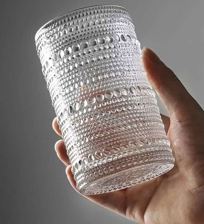 BỘ 6 CỐC THUỶ TINH HẠT CƯỜM DÀY DẶN CHỊU NHIỆT