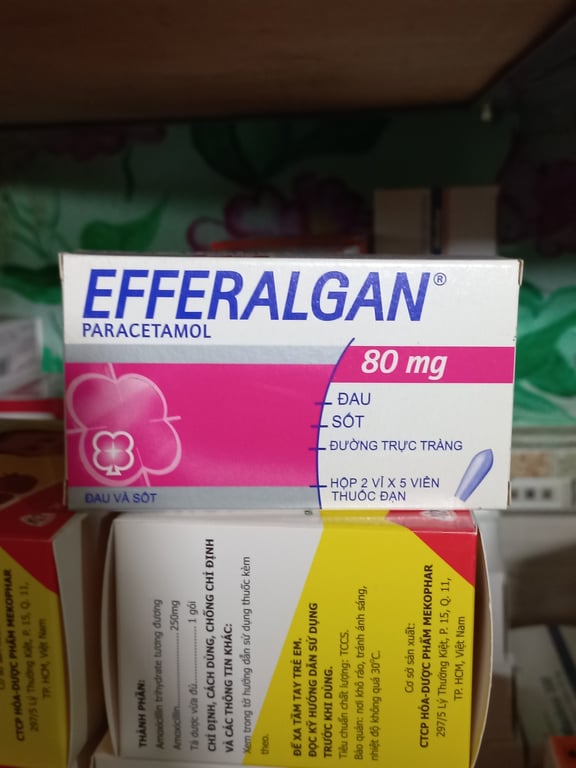 Efferalgan 80 PHÁP h/10v đạn