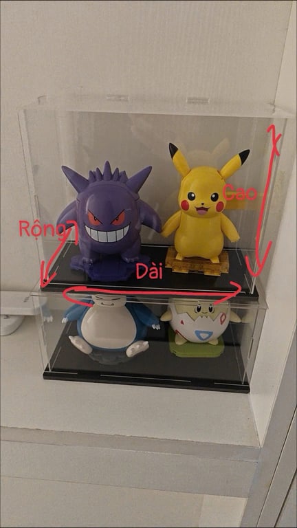 Hộp mica trong suốt (长10宽10高20）