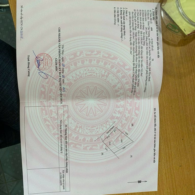 261m2, có 100m2 thổ cư tại Phú Lai, Yên Thuỷ, Hoà Bình chỉ hơn 300tr