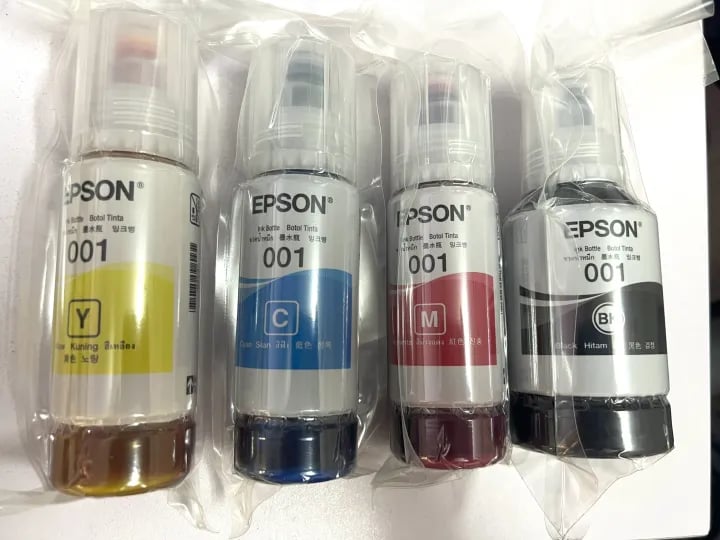 Bộ Mực In Phun Màu Epson 001 - Hàng Bóc Máy