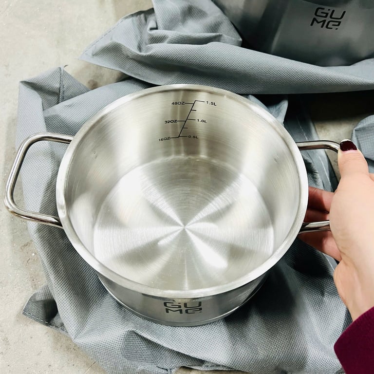 Bộ nồi 5 đáy inox 304 JEJU (3PCS) GMP-3533