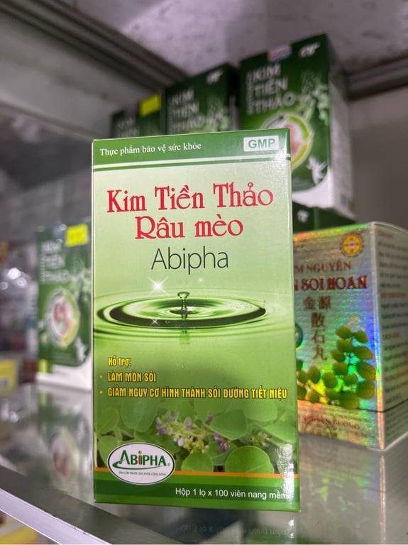 Kim tiền thảo râu mèo Abipha hộp 60 viên