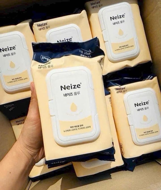 KHL20 - Set 3 hộp Khăn giấy ướt nội địa Hàn Quốc Neize loại 100 tờ/hộp