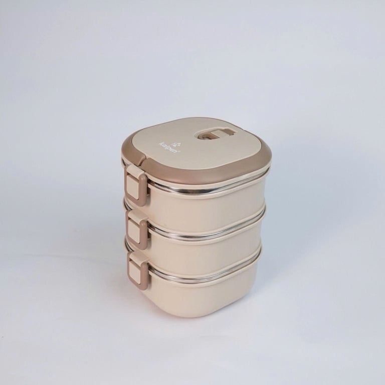 HỘP CƠM 3 TẦNG INOX 304 KALPEN AR11