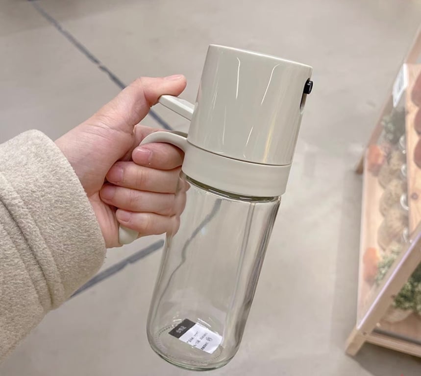 BÌNH THỦY TINH XỊT DẦU ĂN