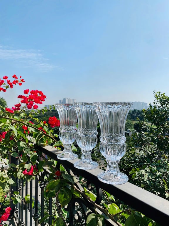 Lọ hoa thủy tinh cao 25cm