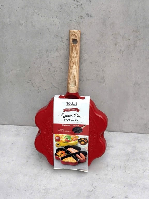 CHẢO 4 NGĂN HÌNH CỎ 4 LÁ TODAII 19CM