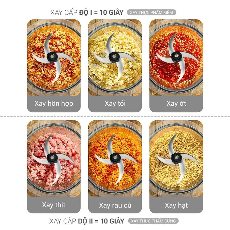 MÁY XAY THỊT LEBENLANG LBUF1920 DUNG TÍCH 1.2L