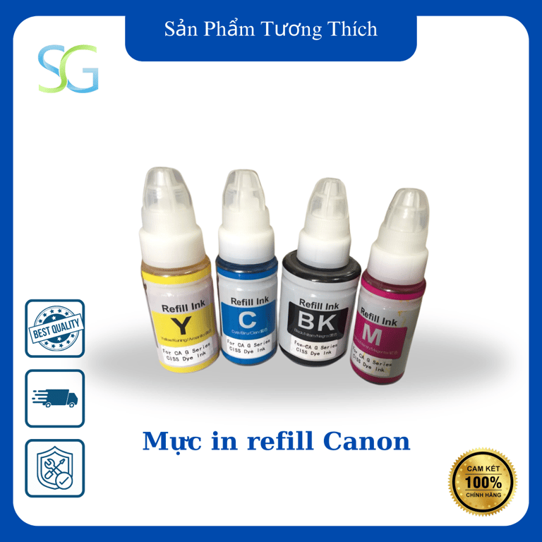 Bộ Mực Canon Refill Cho Máy G1000, G2000, G3000