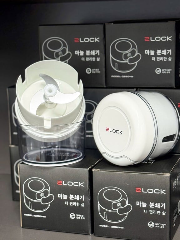máy xay tỏi kéo tay 2LOCK Korea
