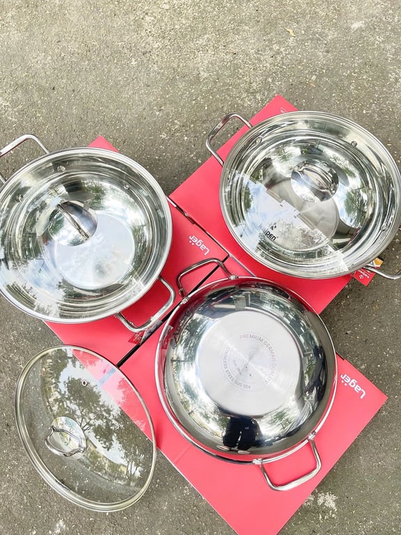 CHẢO XÀO INOX 5 LỚP KALPEN LAGER LX28