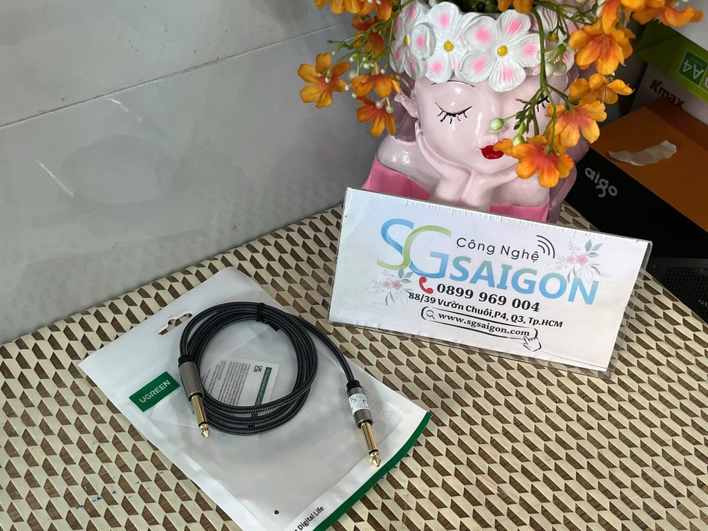 Cáp dữ liệu AV 6.5mm  truyền âm thanh dài 1M Ugreen ( 10636)