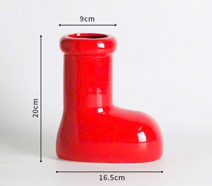 𝐑𝐄𝐃 𝐒𝐇𝐎𝐒𝐄 𝐕𝐀𝐒𝐄 - BÌNH HOA GIÀY ĐỎ