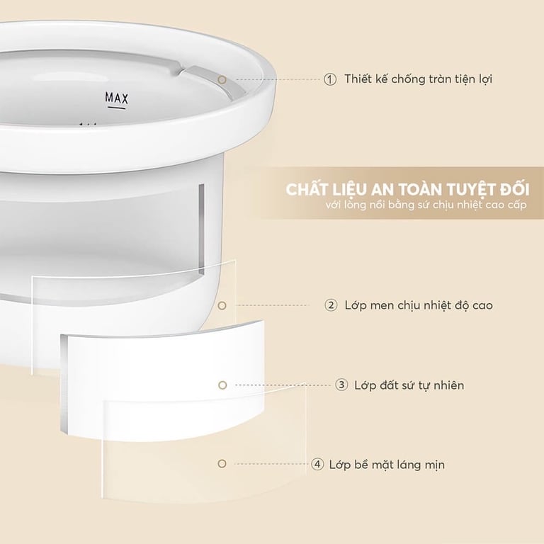 NỒI NẤU CHẬM ELMICH 1L SCE-8524OL