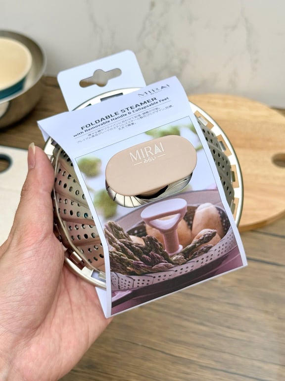 Vỉ Hấp Inox 304 Có Tay Cầm Chống Nóng Mở Rộng Mirai