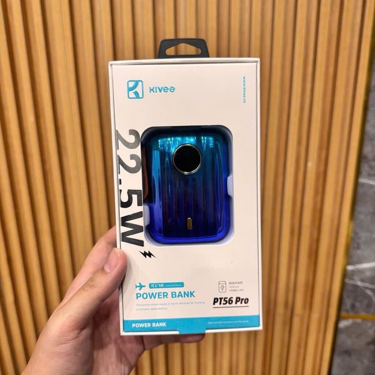 PIN DỰ PHÒNG MINI KIVEE PT56 PRO – 10.000mAh, SẠC NHANH 22.5W