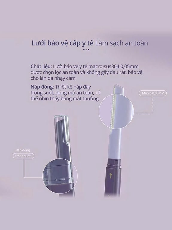 bộ 2 dao cạo lông mày AMORTALS