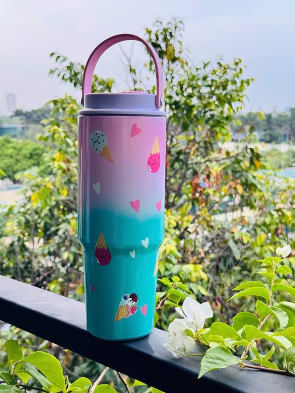 BÌNH GIỮ NHIỆT LABUBU, STITCH, HOẠT HÌNH 900ml