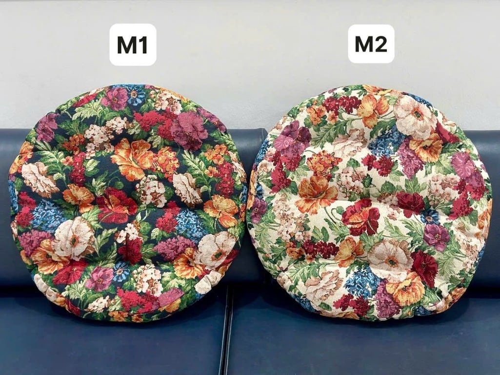 🌼🍃 ĐỆM HOA VINTAGE TỰA LƯNG VÀ NGỒI