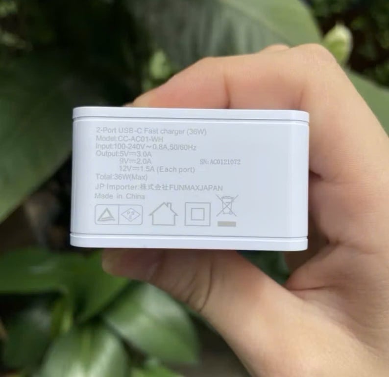 CỦ SẠC CHÍNH HÃNG AU CELLCUBE 36W – 2 CỔNG SẠC NHANH