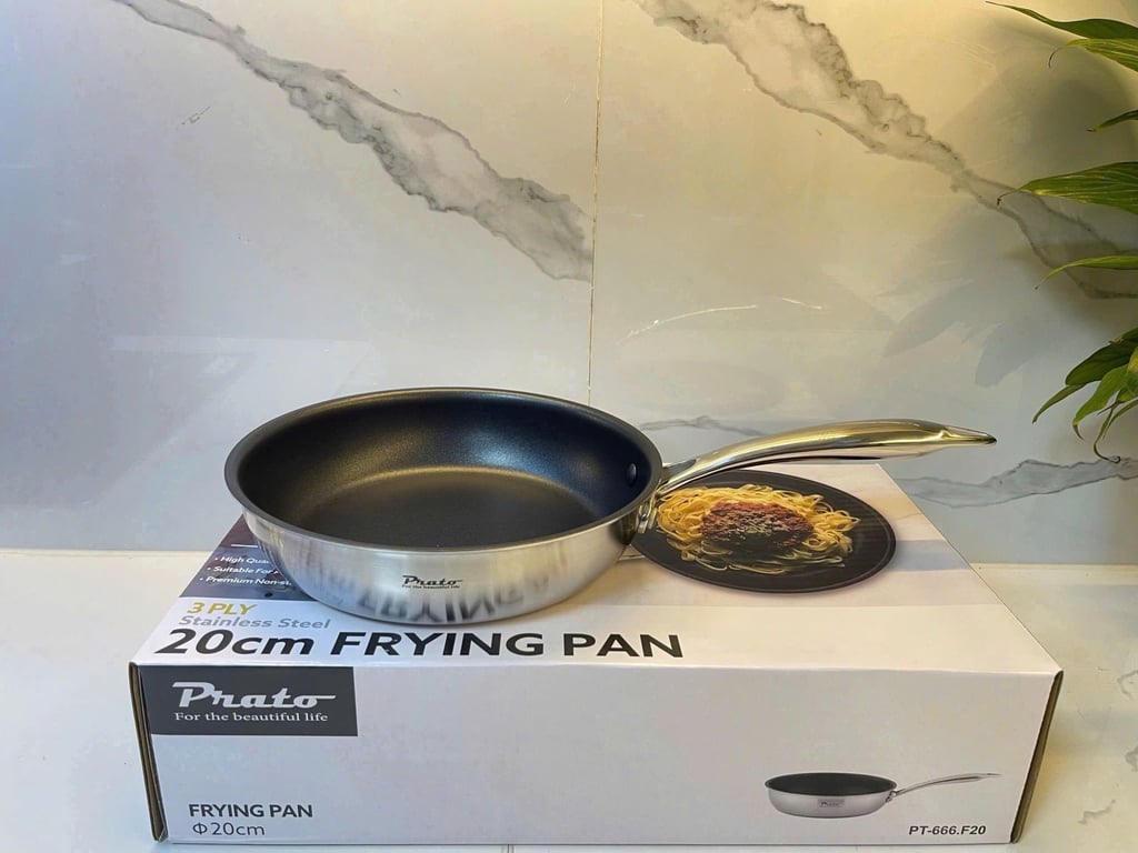 Chảo Chống Dính Đáy Liền Prato Size 20/24/26/28cm