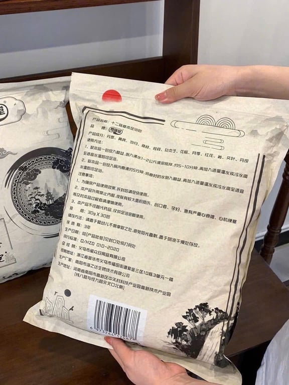 TÚI THẢO DƯỢC NGÂM CHÂN ĐÔNG Y