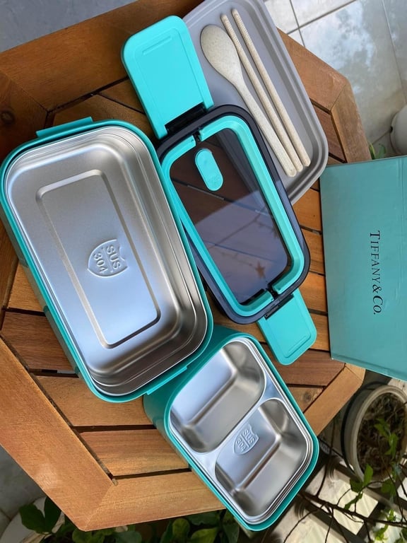 HỘP CƠM 2 TẦNG GIỮ NHIỆT HÃNG TIFFANY&CO