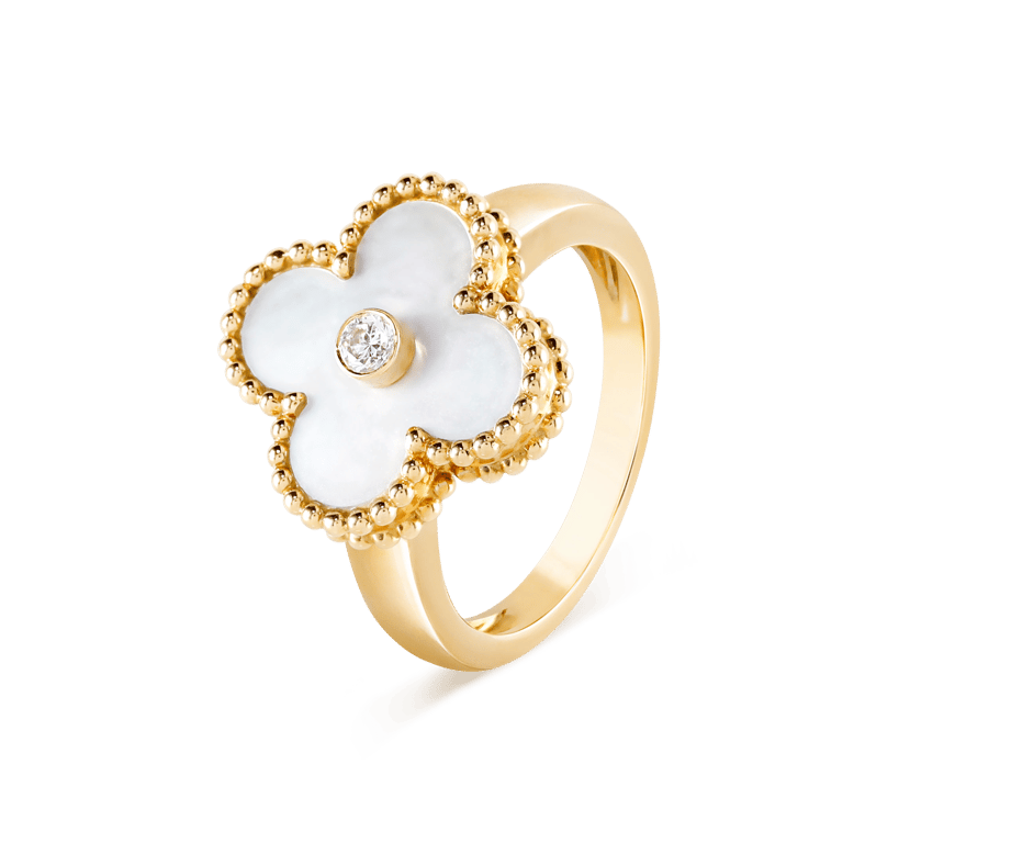Vintage Alhambra ring 1 Diamond 010
