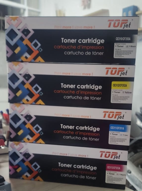 Hộp Mực In Laser Tương Thích Hiệu TopJet CE310/CF350A CANON 329 - Màu Đen