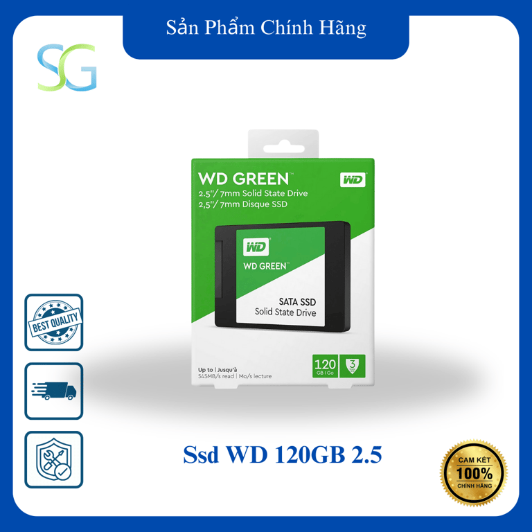 Ổ Cứng SSD Western Digital Green Sata III 120GB WDS120G2G0A