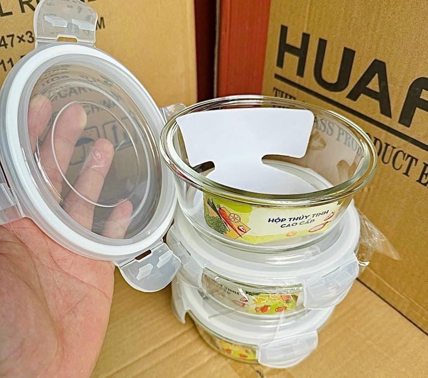 Set 3 thố thủy tinh tròn 620ml