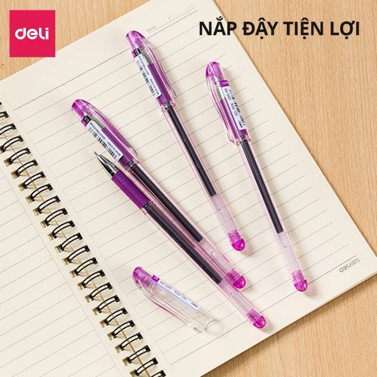 BÚT GEL DELI NGÒI 0.5MM tăng X3 MỰC ❤️