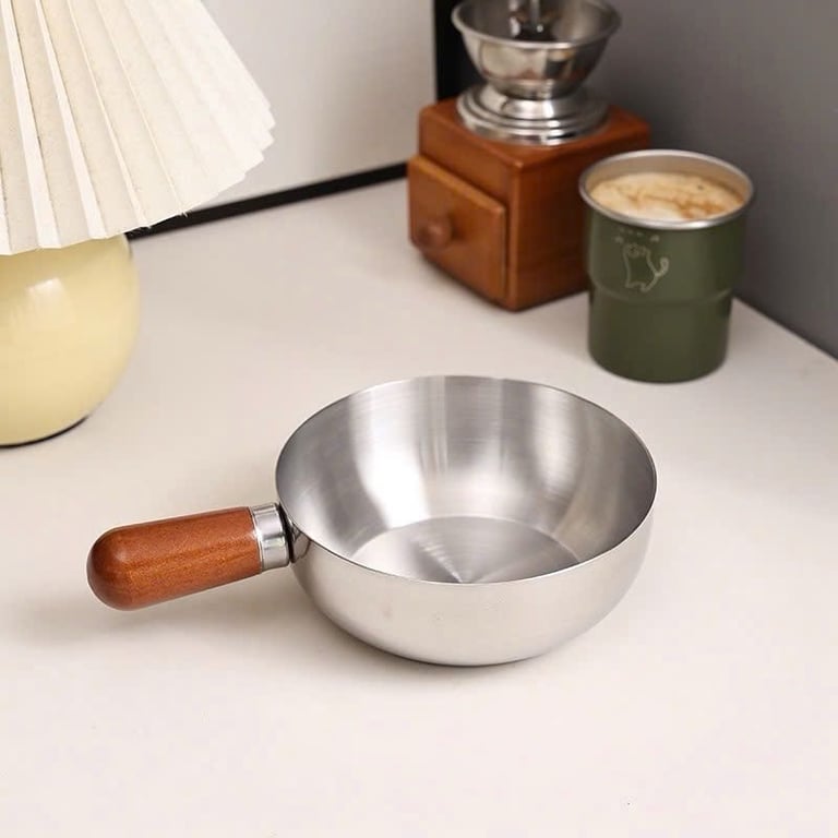 Nồi mũm mĩm tay gỗ 14cm  - #RK453