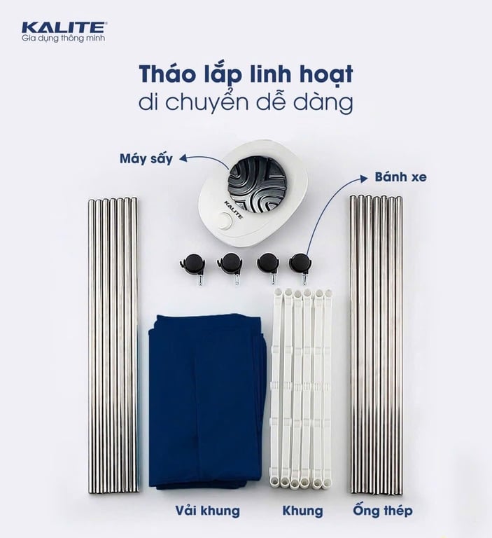 KL6880 - TỦ SẤY QUẦN ÁO ĐA NĂNG 900W KALITE