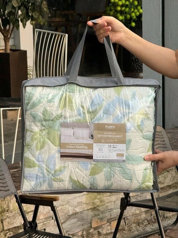 Ga chần bông có bo chun, kèm 2 vỏ gối (50x70cm)