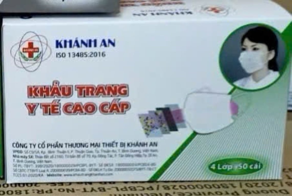Khẩu trang Khánh an trắng l2 t/50h