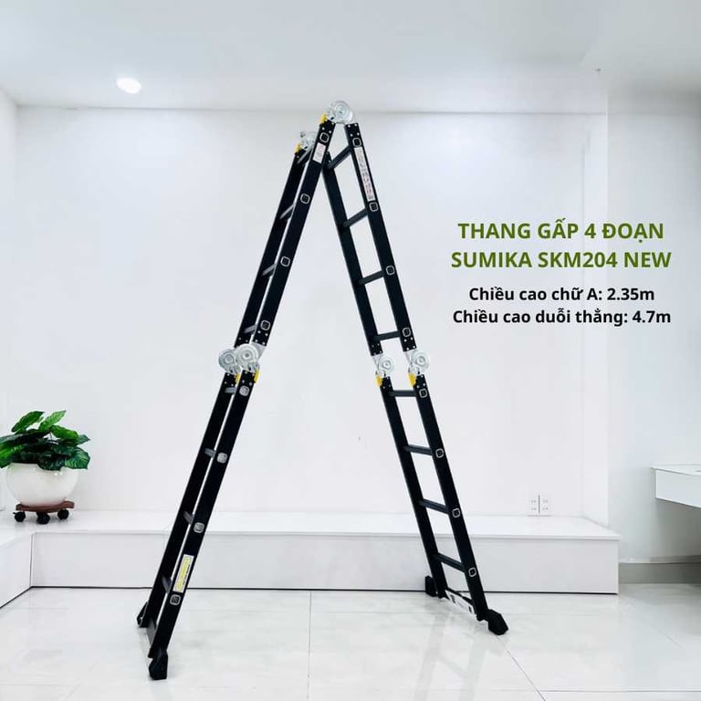 THANG NHÔM GẤP 4 ĐOẠN SUMIKA SKM204 NEW