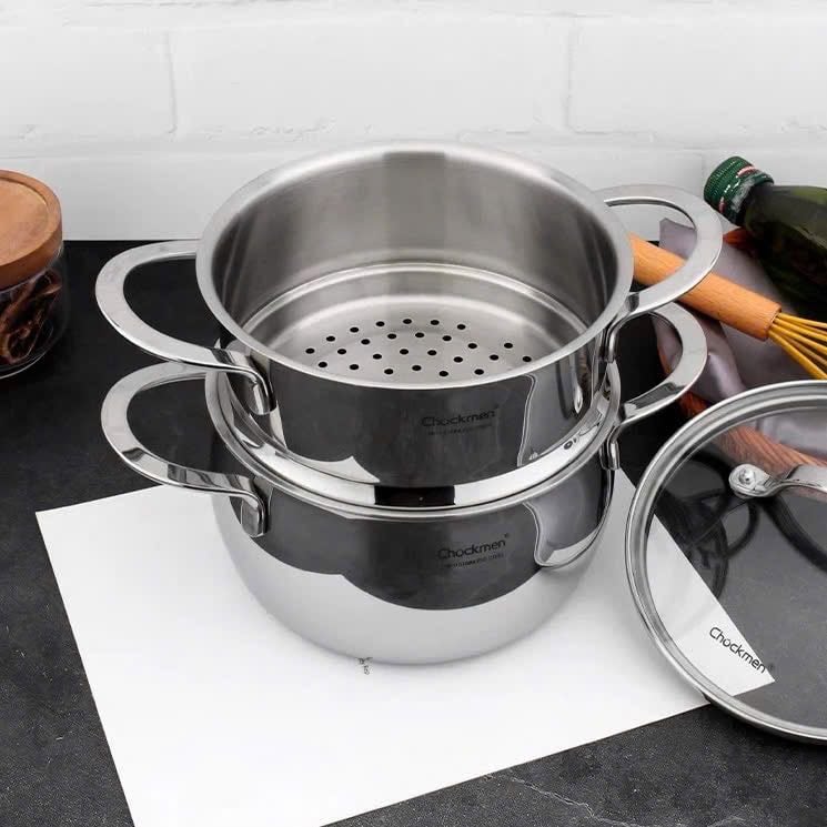 Bộ nồi kèm xửng hấp Chockmen 16cm - C590💠