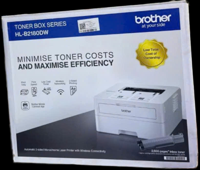 Máy In Laser Đơn Năng Trắng Đen Brother HL-B2180DW (In Đảo Mặt, A4, USB, WIFI)