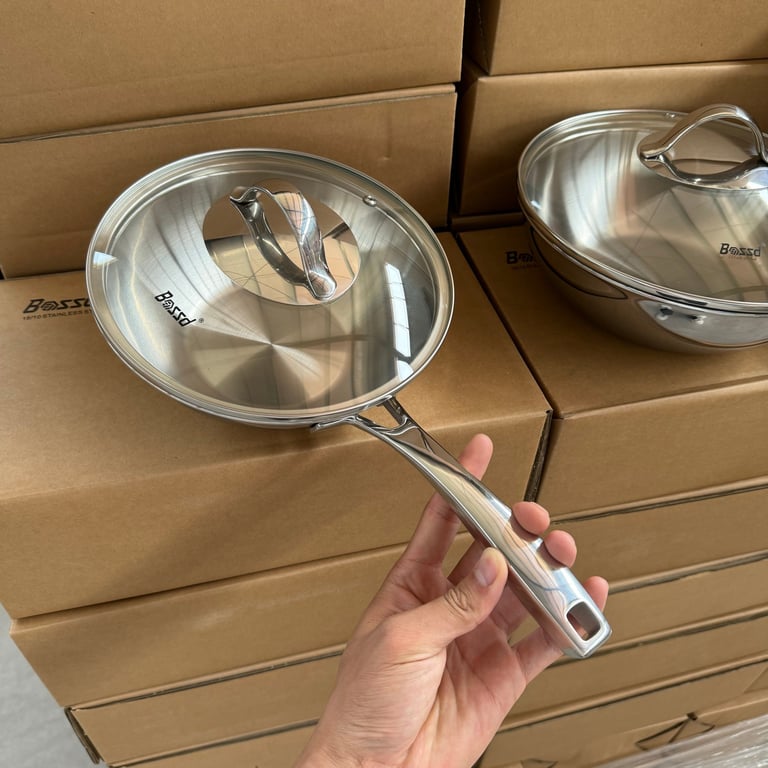 Chảo xào sâu lòng Bossd size 20cm BSD649, size 24cm BSD650
