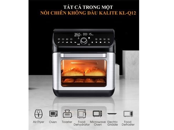 NỒI CHIÊN ĐỜI MỚI - ƯU ĐÃI SIÊU HỜI - KALITE 1200 12L