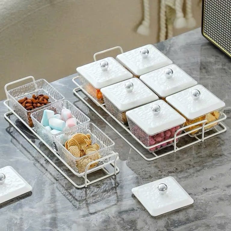 Khay mứt 4 ngăn-6 ngăn phong cách Bắc Âu