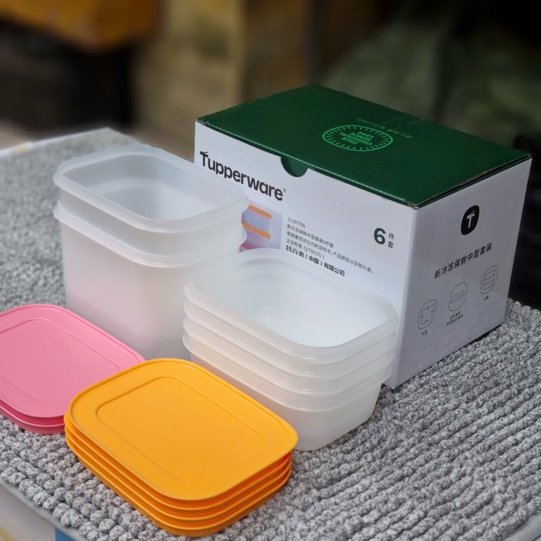 Set  6 HỘP DẺO tupperware