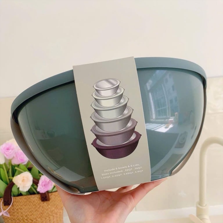 SET 6 BÁT NHỰA COOK WITH COLOR TPR DÙNG ĐƯỢC LÒ VI SÓNG