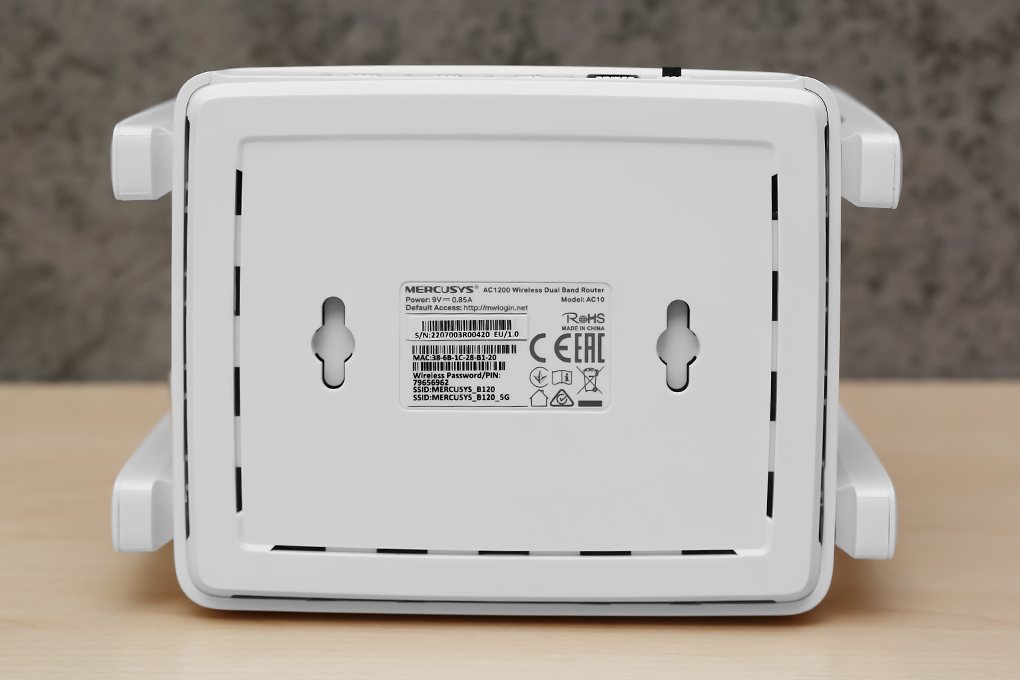 Bộ Định Tuyến WIFI MERCUSYS AC10 Chuẩn Tốc Độ AC1200MBPS