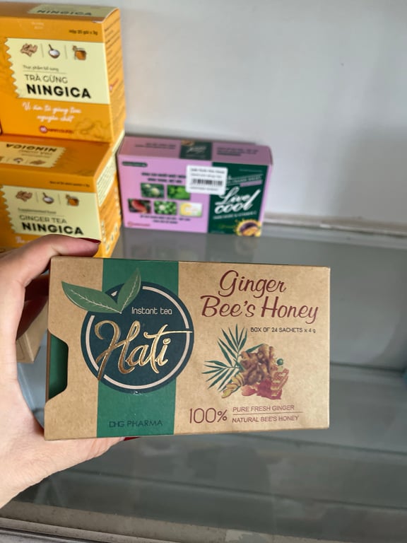 Trà gừng mật ong hậu Giang h/24 gói