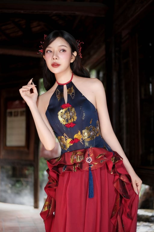 Flexy - Set Yếm Lam Uyên S/M/L/XL