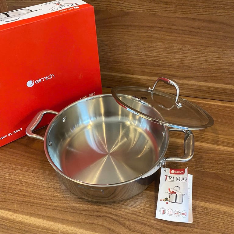 NỒI LẨU INOX LIỀN KHỐI ELMICH TRIMAX EL3847 26CM
