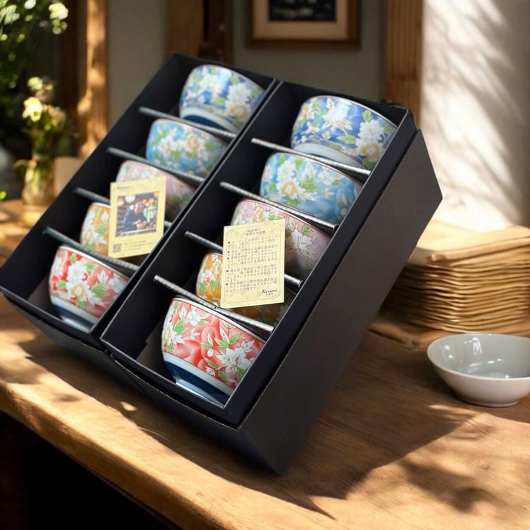 SET 5 BÁT ĂN CƠM NEZUMI JAPAN